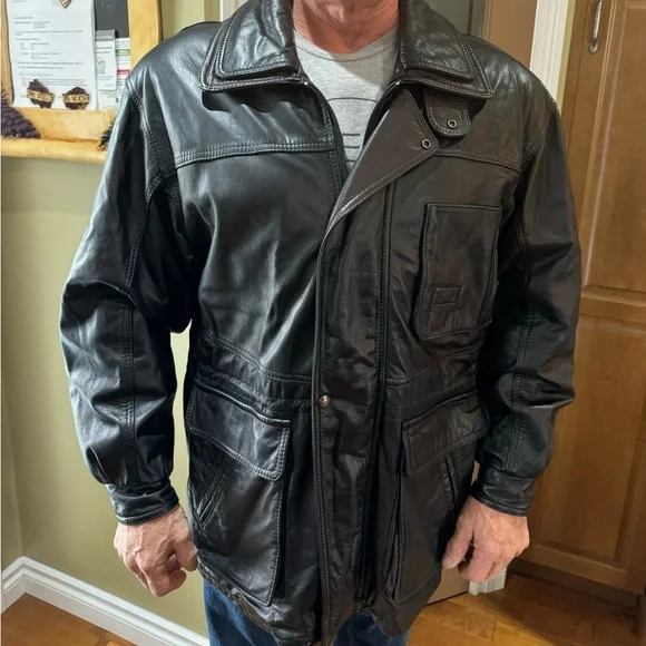 Leather Jacket Size Large - Picture 2 of 6